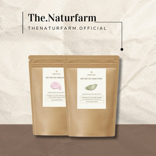 Bột mặt nạ đất sét nhập khẩu các loại [ Đất sét hồng/ đất sét xanh ] Naturfarm