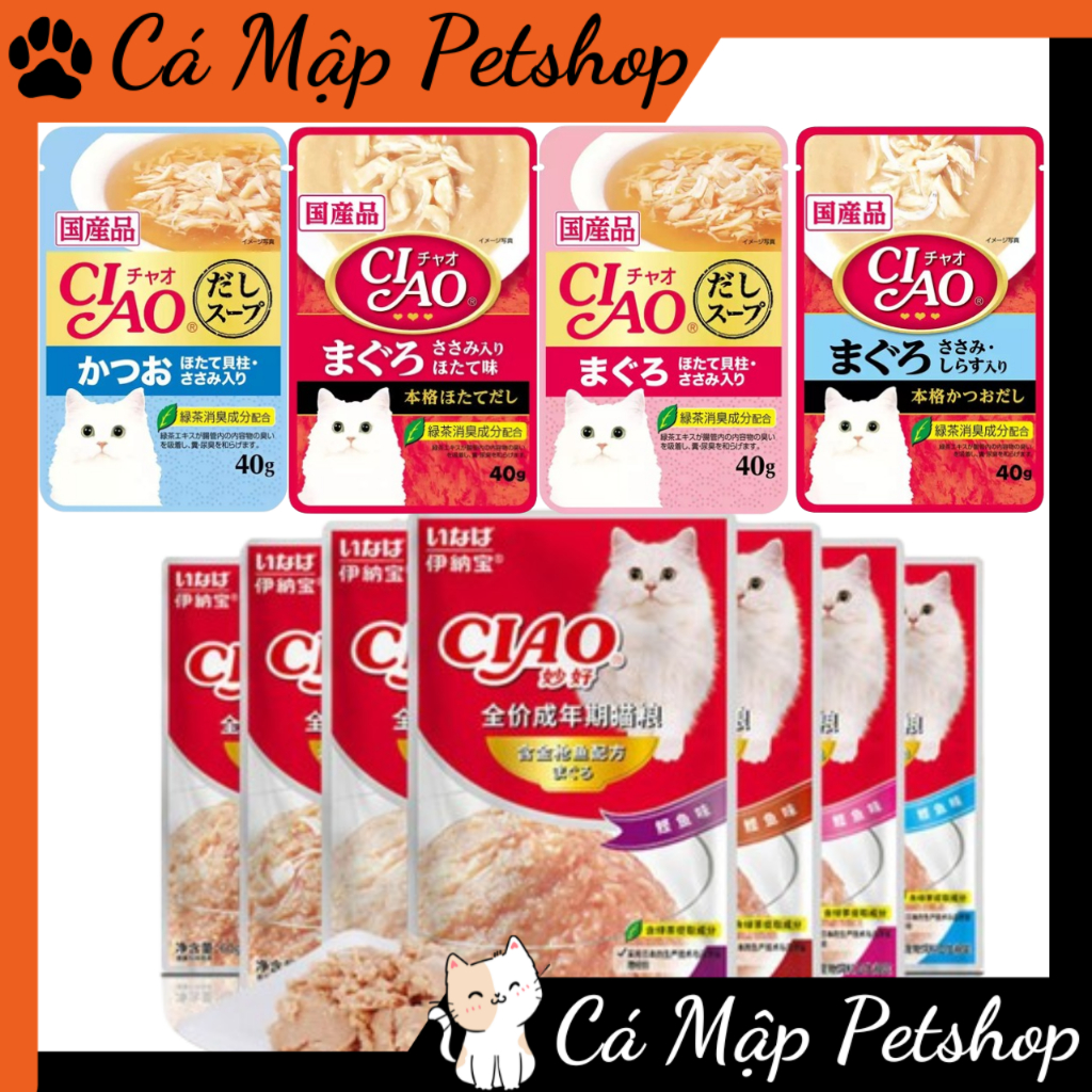 Pate cho mèo Ciao đủ vị, Pate Ciao cho mèo