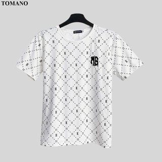 Áo Thun Cổ Tròn Họa Tiết MS Nam Nữ Tay Ngắn Vải Cotton Co Giãn 4 Chiều Mềm Mịn - TOMANO