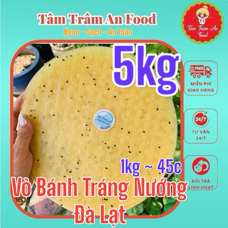 5kg Bánh tráng nướng VÀNG CÓ MÈ - vỏ Bánh Tráng Nướng Đà Lạt