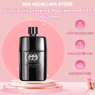 Nước Hoa Nam 𝗚𝘂𝗰𝗰𝗶 Guilty Intense Pour Homme Chai 10ml, Tinh Tế Hấp Dẫn Và Cuốn Hút