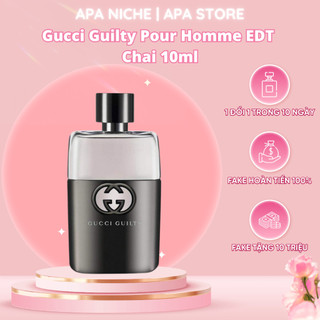 Nước Hoa Nam 𝗚𝘂𝗰𝗰𝗶 Guilty Pour Homme EDT Chai 10ml, Cuốn Hút Sang Trọng