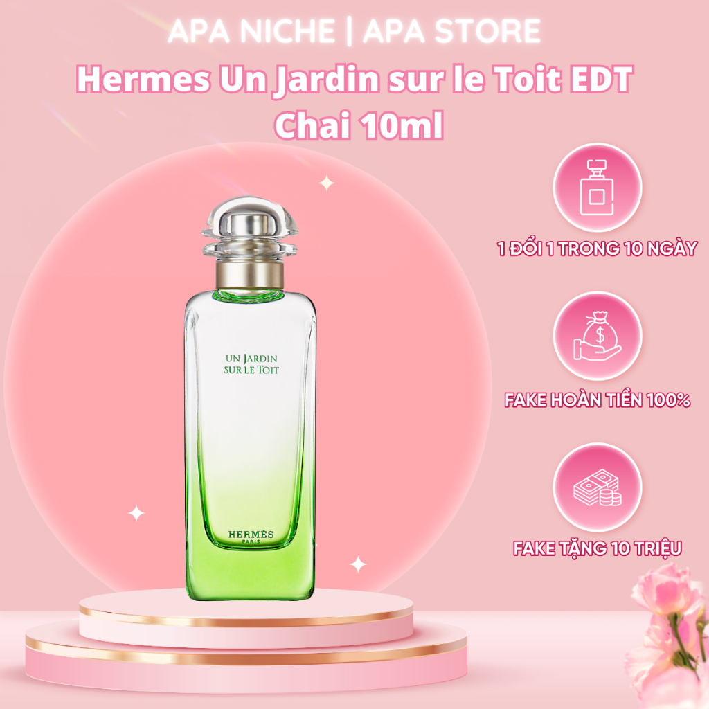 Nước Hoa Nữ 𝗛𝗲𝗿𝗺𝗲𝘀 𝗨𝗻 𝗝𝗮𝗿𝗱𝗶𝗻 Sur Le Toit Chai 10ml