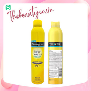 Xịt chống nắng Neutrogena Beach Defense Sunscreen Spray SPF 60+ 240g