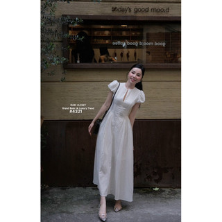 SP021881 ĐẦM XÔ TRẮNG MIDI DÂY KÉO