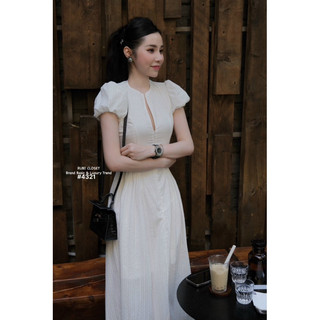 SP021881 ĐẦM XÔ TRẮNG MIDI DÂY KÉO