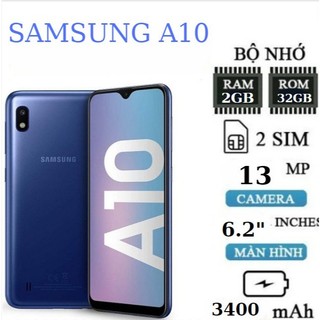 điện thoại Samsung Galaxy A10 ram 2G/32G, Camera siêu nét, Chiến Game siêu mượt, Bảo hành 12 tháng