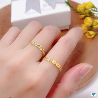 Nhẫn kim tiền bạc ta mạ vàng 24kara đem lại tài lộc - Vàng Bạc Khải Khải