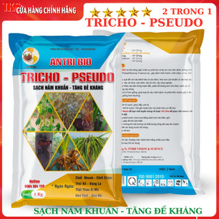 TRICHO-PSEUDO: Vi Nấm Đối Kháng Phòng Ngừa Héo Xanh, Thối Rễ, Xì Mủ - GÓI 1KG
