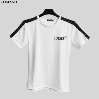 Áo Thun Cổ Tròn LODES Nam Nữ Tay Ngắn Vải Cotton Co Giãn 4 Chiều Mềm Mịn Form Rộng - TOMANO