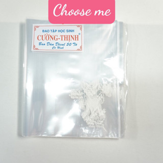 [ Sỉ ] Combo 1 xấp/ 50 tờ Bao tập - Bao vở học sinh trong suốt hình  Nai - Bao sách học sinh dày đặc biệt