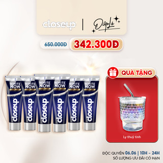 Combo 6 Kem đánh răng Closeup White Now 100g