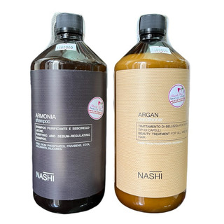 Dầu gội xả cho tóc dầu và gàu ngứa NASHI ARGAN ARMONIA 1000mlx2