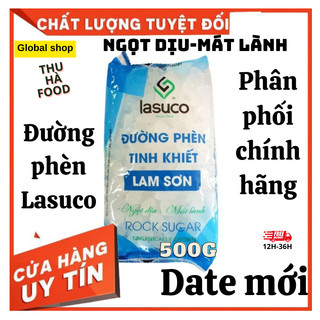 Đường phèn trắng Lam Sơn LASUCO. Đường phèn tinh khiết Lam Sơn gói 100g/500g