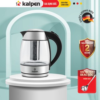 Ấm đun nước siêu tốc thuỷ tinh Kalpen  KK66  chất liệu Inox cao cấp