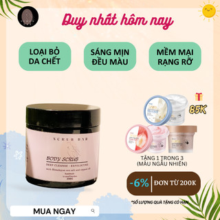 Tẩy Tế Bào Chết Body Cơ Thể ❤️ Freeship ❤️ Làm Sạch Giảm Sần Mụn Sáng Mịn Da Muối hồng Himalaya Body Scrub 200g