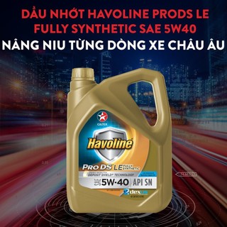 [ CHÍNH HÃNG ] Nhớt động cơ ô tô đa nhiên liệu Havoline ProDS Synthetic LE 5w40 [ 4L ]