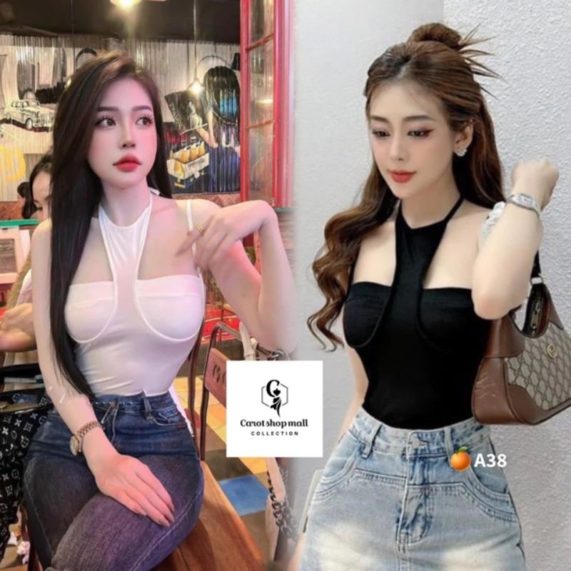 YẾM CỘT DÂY HỞ LƯNG GỢI CẢM CỰC XINH CÓ MÚT NGỰC H77