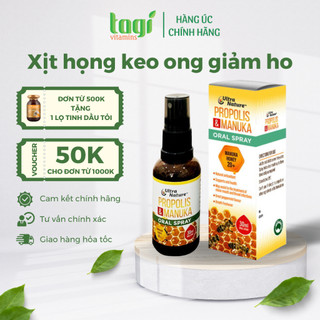 Xịt keo ong manuka honey 20+ ultra nature manuka úc 30ml