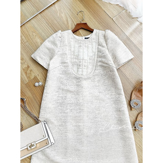 ĐẦM GẤM CỔ ĐÍNH NGỌC - BIMI