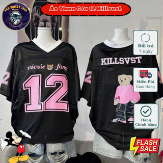 Áo Thun  Gấu 12 Hồng KillSVST 💙 Chất Cotton Cổ Tim, Thoáng Mát, Thấm Hút Mồ Hôi