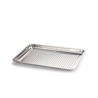 Khay Inox 1 lớp sử dụng cho tủ nấu cơm, lò nướng công nghiệp hoặc dùng làm khay ra đồ
