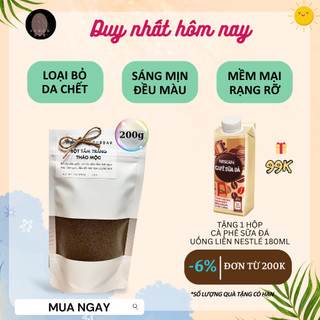 Bột tắm trắng thảo mộc cao cấp túi 200gr ❤️ FREESHIP ❤️ nhả nắng, bật tông an toàn công thức độc quyền