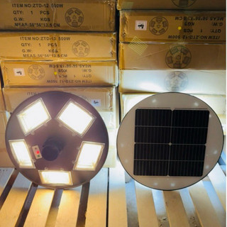 Đèn năng lượng mặt trời sân vườn, công viên UFO công suất 500W siêu sáng chống nước IP66