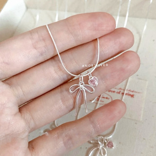 Dây chuyền nơ - Trang sức bạc Nobsilver