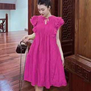 Váy bầu thời trang dáng suông đầm bầu công sở mẫu mới