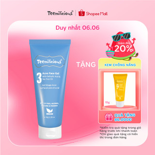 Gel Hỗ Trợ Trị Mụn, Giảm Mụn Dành Cho Da Dầu Mụn & Da Nhạy Cảm Teenilicious Acne Face Gel - Tuýp 30g