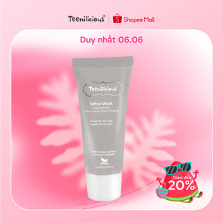 Nước Vệ Sinh Hình Xăm Teenilicious Tattoo Wash Làm Sạch Dịu Nhẹ, Dưỡng Ẩm Da Xăm - 15ml 