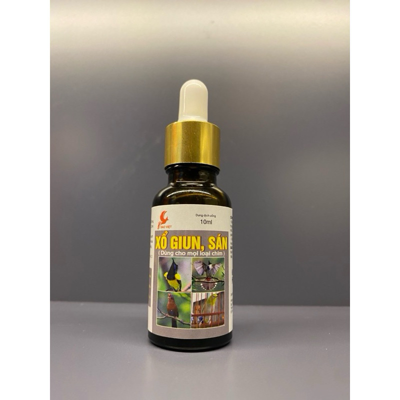 Nước xử lý giun sán chim cảnh Sao Việt 15ml-phụ kiện lồng chim Thành Khang