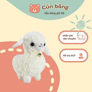 Gấu bông cừu mây cao cấp mềm mịn 25cm - cún bông qc04