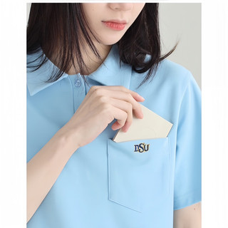 Váy polo Dessuu dáng basic logo thêu DSU