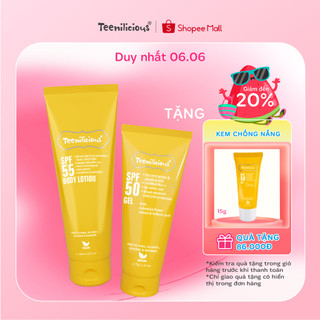 Combo Kem Chống Nắng Toàn Thân Teenilicious SPF 55 Body Lotion 150ml & Teenilicious SPF 50 Gel 75g