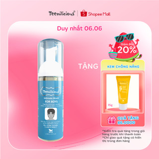 Dung Dịch Vệ Sinh Nam Teenilicious Intimate Wash For Boys Khử Mùi, Dưỡng Ẩm, Làm Sạch Dịu Da - 50ml