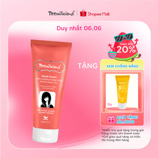 Kem Dưỡng Da Tay Teenilicious Hand Cream With Grapefruit Seed Oil & Matcha Green Tea Dưỡng Ẩm - 60g