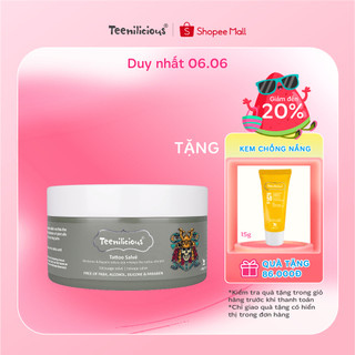 Kem Dưỡng Hình Xăm Teenilicious Tattoo Salvé Làm Mềm Mịn Da Xăm, Giữ Hình Xăm Bền Màu Và Sắc Nét 50g