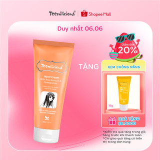 Kem Dưỡng Da Tay Teenilicious Hand Cream With Acai Berry Oil & Pomegranate Dưỡng Ẩm Sáng Mịn - 60g
