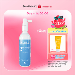 Nước Cân Bằng Da Dạng Xịt Teenilicious Face Toner Dành Cho Da Mụn và Nhạy cảm - Chai Xịt 100ml