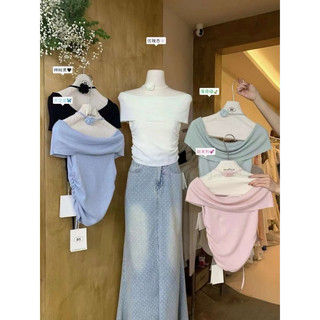 Áo trễ vai len tăm đẹp tiểu thư