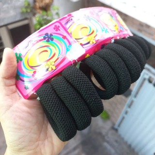 Combo 12 dây cột tóc đen (bản 1.5cm× 4cm)