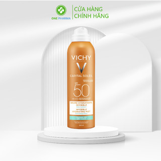 Xịt Chống Nắng Vichy Ideal Soleil Invisible Hydrating Mist SPF 50 PA+++ UVB + UVA 200ml