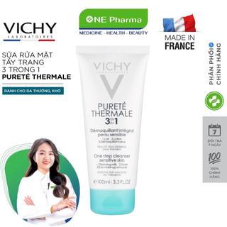 Sữa Rửa Mặt Tẩy Trang 3 Tác Dụng VICHY Purete Thermale One Step Cleanser (3 In 1) 100ml