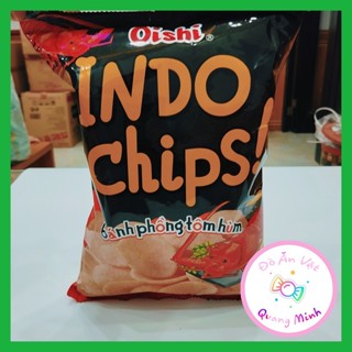 Bim bim Oishi Snack Indo Chips bánh phồng tôm Hùm gói siêu to khổng lồ 68g giòn sụn thơm ngon,đồ ăn vặt hot nhất