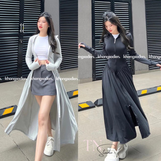 Áo Chống Nắng Nữ Chống Tia UV Chất Vải Mát Co Dãn 4 Chiều Kiểu Váy Nhún Eo Tôn Dáng TN1211_Studio