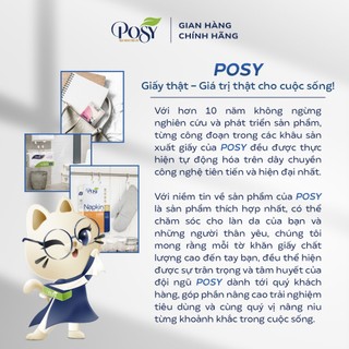 Khăn giấy rút lụa POSY 375 tờ/3 lớp F375