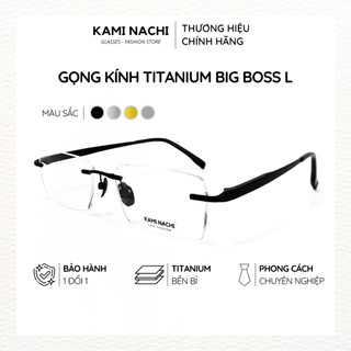 Gọng kính The Business Man phiên bản Big Boss size L chất liệu Titanium mạ I-on KAMI NACHI mã 91092