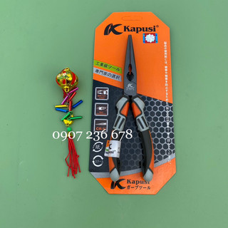 Kìm nhọn 8 inch kapusi cao cấp, kìm nhọn đa năng